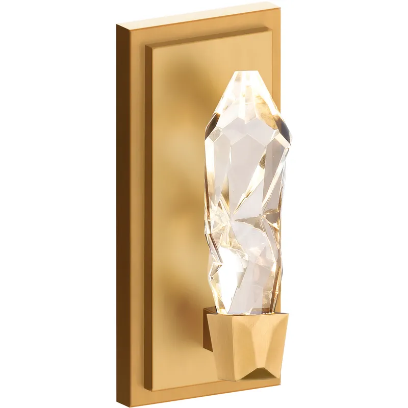 Angelus 1 Light 4.88 inch Aged Brass Wall Sconce Wall Light