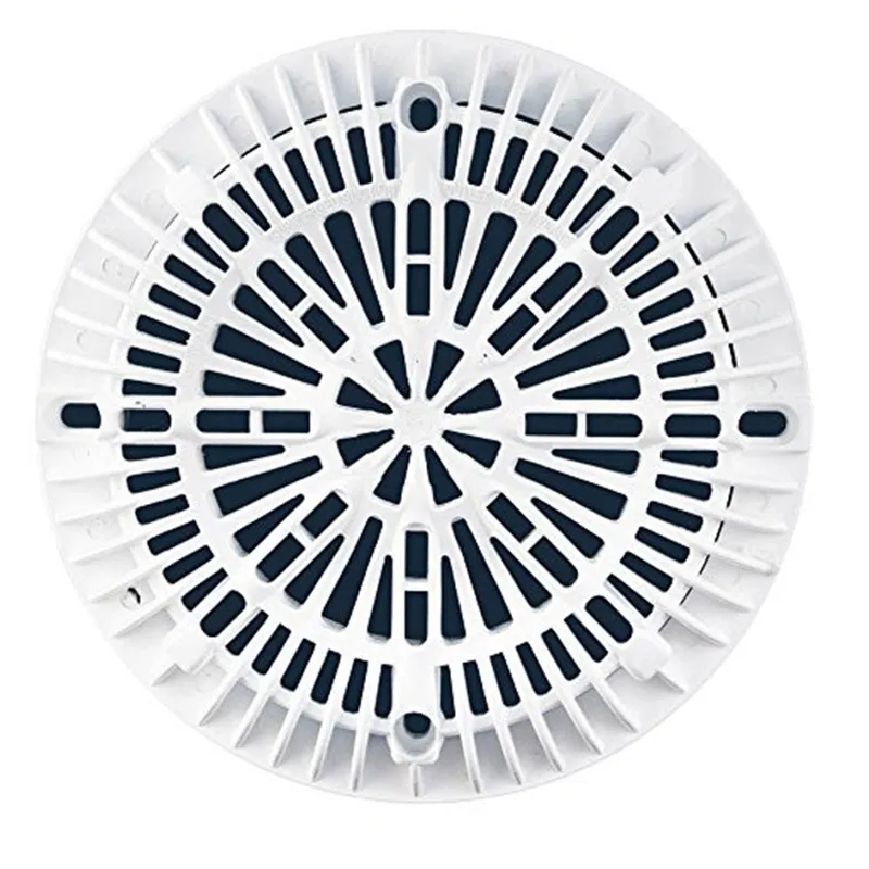 Zodiac 25537-000-000 Galaxy Main Drain 8 inch White Lid and Frame