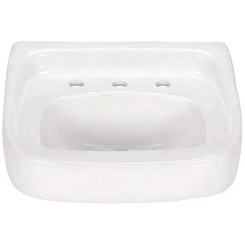 Zurn Z5348 Z5340 Series 21-1/2 x 18-1/4 in. Rectangular Wall Mount Bathroom Sink